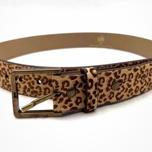 CAbi Leopard Print Belt - Brown and Tan